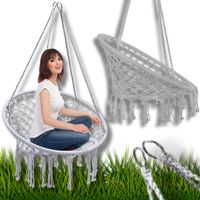 WISZĄCY FOTEL BOHO HUŚTAWKA OGRODOWA DO DOMU NA TARAS BOCIANIE GNIAZDO