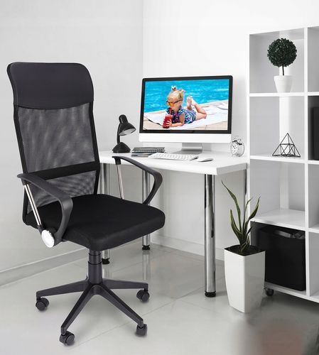 fotel zoom ekoskóra czarna na Arena.pl