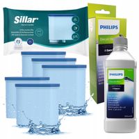 5x Sillar filtr do wody do ekspresu Philips Saeco + odkamieniacz Philips