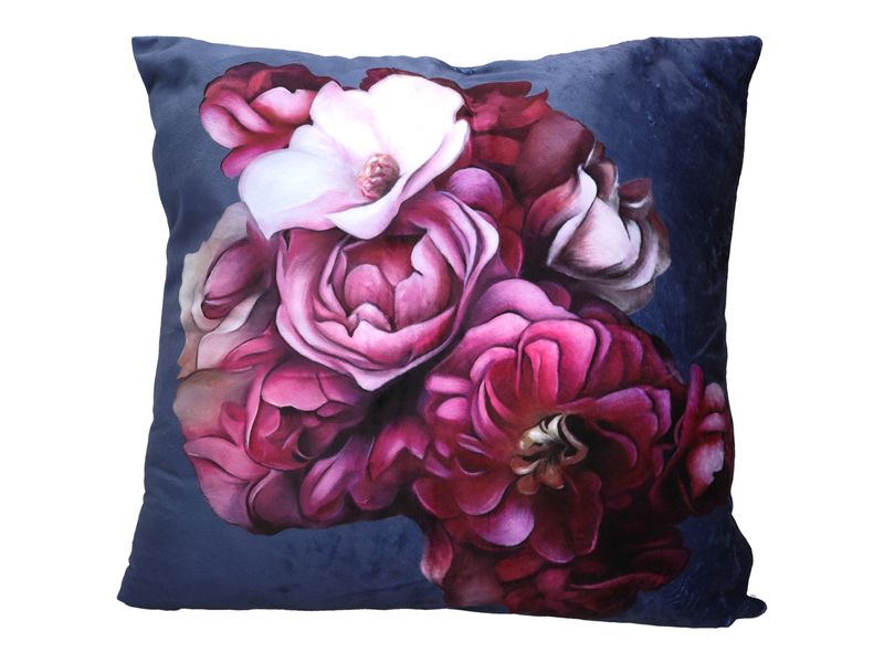 Poduszka z wypełnieniem/suwak - L. Lozano, Kwiaty na głowie (CARMANI) zdjęcie 3