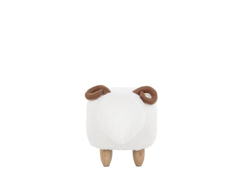 Pufa zwierzak biała LAMB zdjęcie 4
