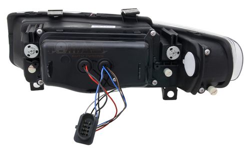 Lampy przednie do BMW E46 SEDAN 98-01 RINGI BLACK na Arena.pl