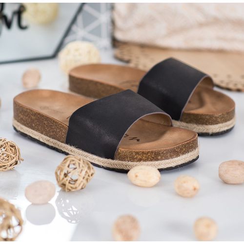 Modne Czarne Klapki r.41 na Arena.pl