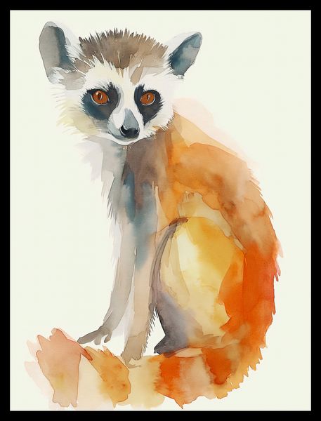 Plakat 30x40cm Lemurek zdjęcie 2