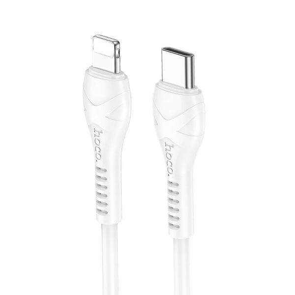 Kabel USB C do Lightning Hoco PD 27W 1 m X37 biały zdjęcie 1