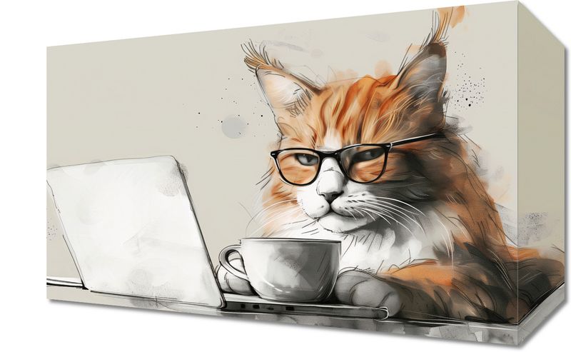 Obraz 30x20cm Nie przed Kawusią zdjęcie 1