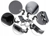 LEŻAK 2szt PLAŻOWY SKŁADANY GRAVITY FOTEL OGRODOWY