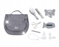 Zestaw do higieny z kosmetyczką Thermobaby dla niemowląt 9 elementów Szary