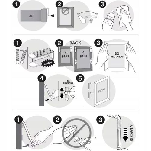Command Rzepy samoprzylepne 16 szt / 8 par - Powiesisz 2 obrazy do 5 na Arena.pl