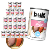 BULT JUNIOR mokra karma dla psa Kurczak i Łosoś 24x400g Dla szczeniąt