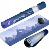 DUŻA PODKŁADKA POD MYSZKĘ 80x40 NA BIURKO GÓRA NATURA GAMINGOWA NA PREZENT