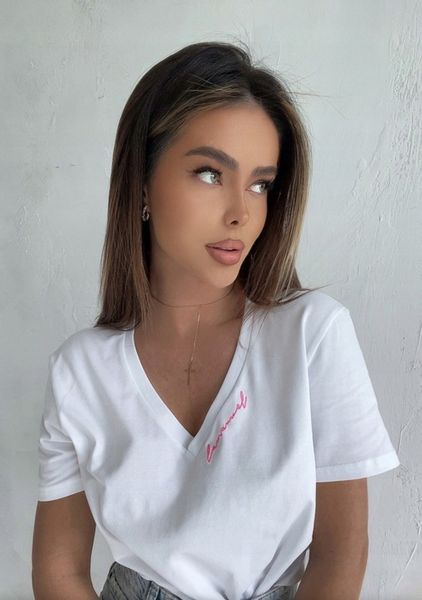 La Manuel T-Shirt MINIMAL ECRU UNI zdjęcie 1