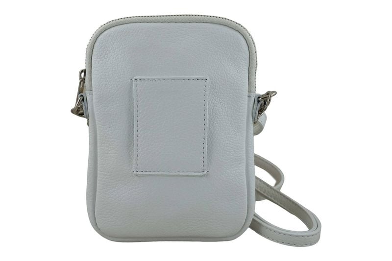 Skórzane etui na telefon - Białe zdjęcie 3