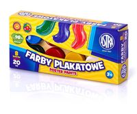 farby plakatowe astra 8 kolorów 20 ml