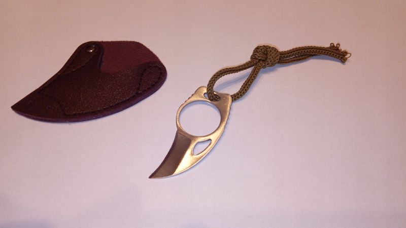 Pazur, nozyk z futerałem kieszonkowy, EDC survival zdjęcie 4