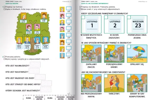 Pewny start. Poziom F. Jesień, zima. Karty pracy na Arena.pl