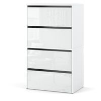 Szafka Na Buty Stojak Regał Na Obuwie Nowoczesna Półka Komoda Biały Połysk