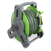 Wąż ogrodowy na bębnie zwijany gumowy 1/2 20m 4 warstwowy zbrojony