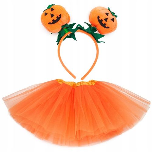 Zestaw TUTU STRÓJ przebranie HALLOWEEN opaska DYNIA torebka na Arena.pl