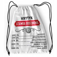Plecak Sportowy Szkolny Krytyka Worek Torba Z Nadrukiem Ze Zdjęciem
