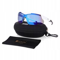 OKULARY Sportowe PRZECIWSŁONECZNE Rowerowe POLARYZACYJNE Filtr UV Polarzone