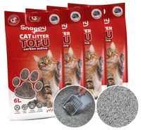 SNAPPY żwirek tofu zbrylający z węglem aktywnym biodegradowalny 10kg