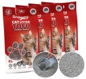 SNAPPY żwirek tofu zbrylający z węglem aktywnym biodegradowalny 10kg