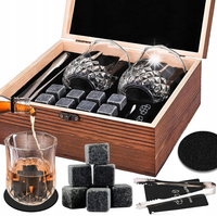 ZESTAW DO WHISKY KAMIENIE SZKLANKI TORBA AKCESORIA PREZENT