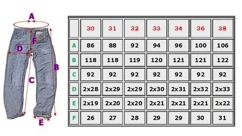 33/36 pas 94cm Spodnie Extra Długie Regular -1618 na Arena.pl