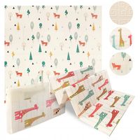 Mata piankowa dwustronna edukacyjna składana 200x180 dla dzieci duża