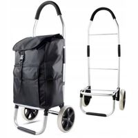 2w1 SKŁADANY WÓZEK NA ZAKUPY NA KÓŁKACH TORBA LEKKI SOLIDNY STELAŻ