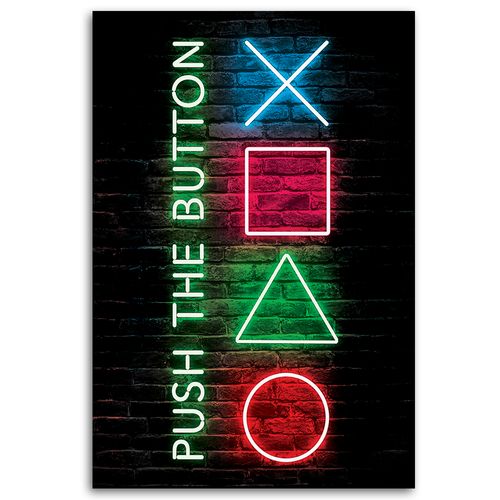 Obraz na płótnie, Napis przyciski do kontrolera dla graczy 80x120 80x120 na Arena.pl