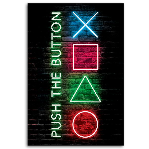 Obraz na płótnie, Napis przyciski do kontrolera dla graczy 80x120 80x120 zdjęcie 3