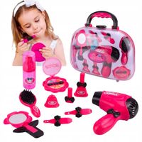 ZESTAW FRYZJERSKI W WALIZCE SALON PIĘKNOŚCI DLA DZIECI SUSZARKA AKCESORIA