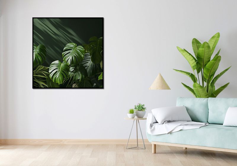 Plakat 100x100cm Szepczące Liście zdjęcie 4