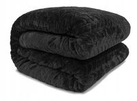 KOC GRUBY CIEPŁY na PREZENT NARZUTA DWUSTRONNA 200x220 cm FUERO CZARNY
