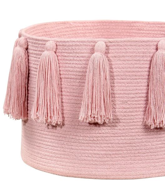 Lorena Canals Kosz dekoracyjny Tassels Pink zdjęcie 3