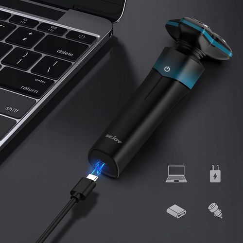 GOLARKA MĘSKA MASZYNKA DO GOLENIA TRYMER DO NOSA 5W1 Z OŚWIETLENIEM LED na Arena.pl