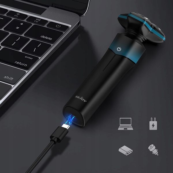 GOLARKA MĘSKA MASZYNKA DO GOLENIA TRYMER DO NOSA 5W1 Z OŚWIETLENIEM LED zdjęcie 3