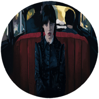 Opłatek na tort Wednesday Addams