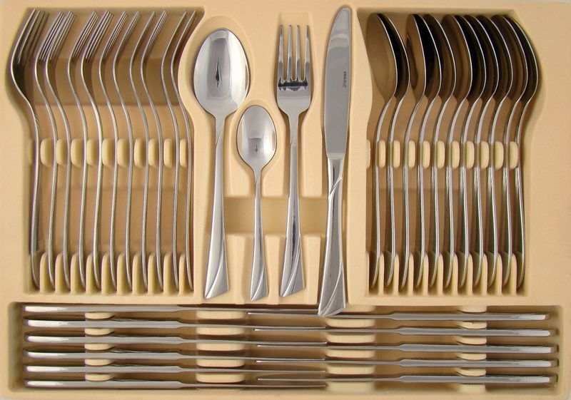 Sztućce w Walizce 72 ele 12 osób Połysk KINGHoff zdjęcie 16