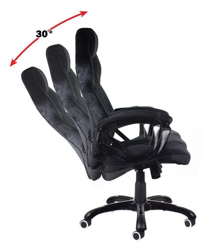 Fotel obrotowy do biurka HYPER BLACK FABRIC na Arena.pl