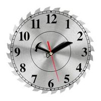 Zegar ścienny tarcza tnąca warszat pokój chłopca swe