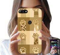 ETUI DO HUAWEI Y7 2018 - LOVE CAT, WZORY Z KOTAMI, ŁAPKI KOTÓW
