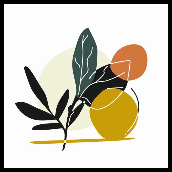 Plakat 60x60cm Elegancka Flora zdjęcie 2