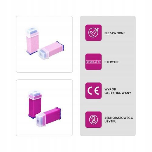 Nakłuwacze jednorazowe Easylance 2,4mm 21g 200 szt. + GRATIS Test covid-19 na Arena.pl