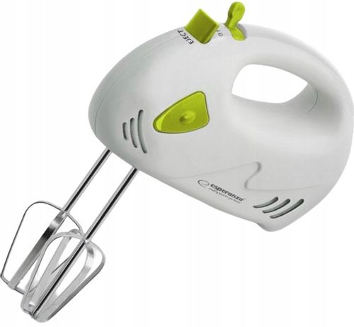 ESPERANZA MIKSER ROBOT RĘCZNY KUCHENNY MUFFIN 150W BIAŁY ZIELONY 7 BIEGÓW na Arena.pl