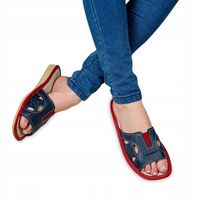 KLAPKI DAMSKIE KAPCIE DOMOWE SKÓRA PANTOFLE GRANAT