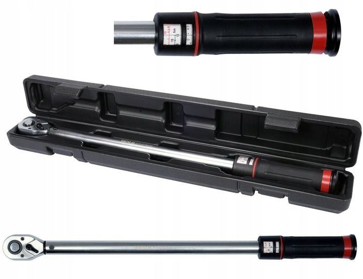 YATO KLUCZ DYNAMOMETRYCZNY 1/2" 65-350Nm CERTYFIKAT WALIZKA YT-07609 DO KÓŁ zdjęcie 2