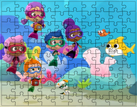 Puzzle Bąbelkowy Świat Gupików